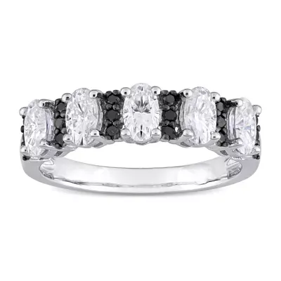 2.5MM 1/6 CT. T.W. Lab Created White Moissanite 10K Gold Wedding Band