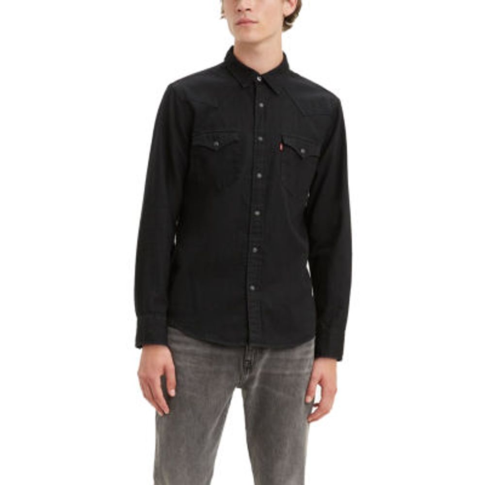 Levi's® Classic Fit Snap Front Long Sleeve Plaid Western Shirt