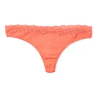 Ambrielle Organic Cotton Thong Panty 303247