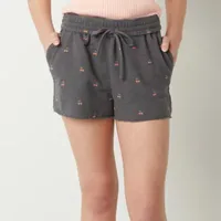 Arizona Womens Mid Rise Soft Short-Juniors