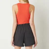 Arizona Womens Round Neck Sleeveless Bodysuit Juniors