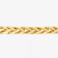 14K Gold 20 Inch Solid Wheat Chain Necklace