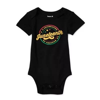 Hope & Wonder Juneteenth 'A Celebration of Freedom' Baby Short Sleeve Onesie