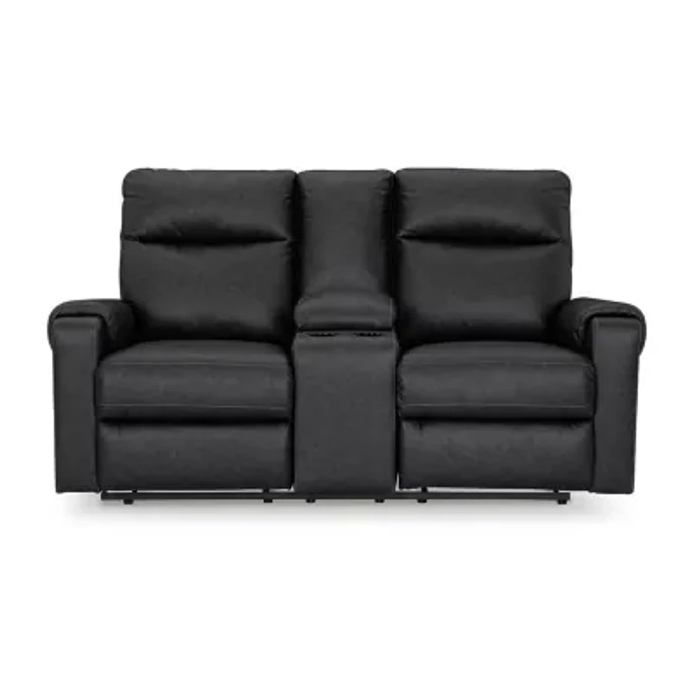 Signature Design By Ashley® Axtellton Power Reclining Loveseat with Console