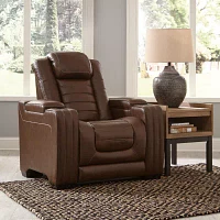 Signature Design By Ashley® Backtrack Dual Power Leather Recliner