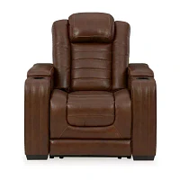 Signature Design By Ashley® Backtrack Dual Power Leather Recliner