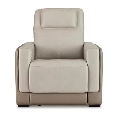 Signature Design By Ashley® Battleville Dual Power Leather Recliner