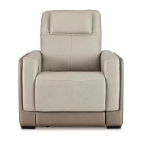 Signature Design By Ashley® Battleville Dual Power Leather Recliner