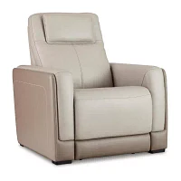 Signature Design By Ashley® Battleville Dual Power Leather Recliner