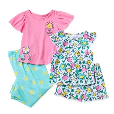 St. Eve Toddler Girls 4-pc. Pajama Set