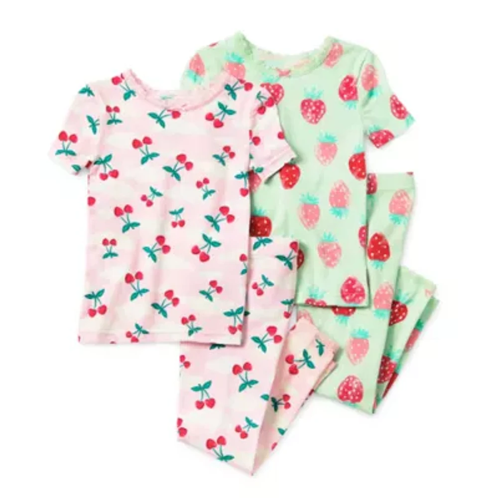 St. Eve Toddler Girls 4-pc. Pajama Set