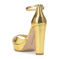 JS Jessica Simpson Womens Izzella Chunky Heel Pumps