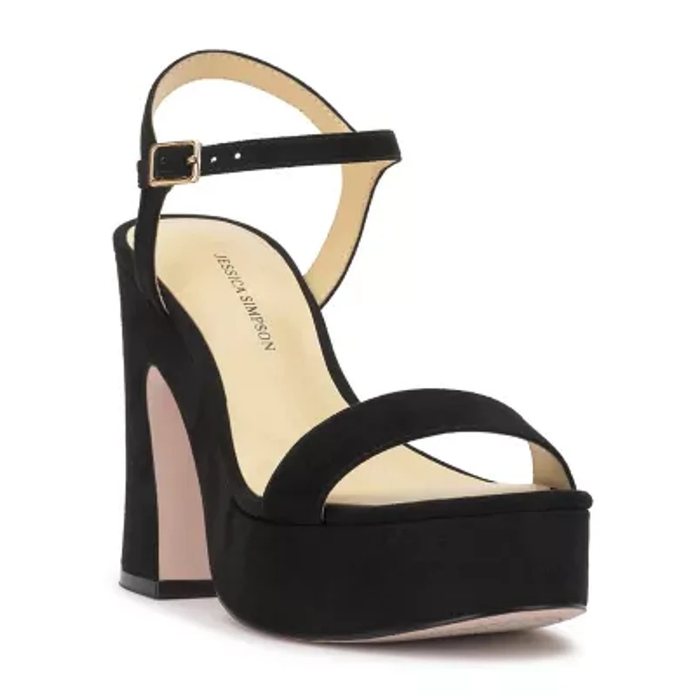 JS Jessica Simpson Womens Xinna Chunky Heel Pumps