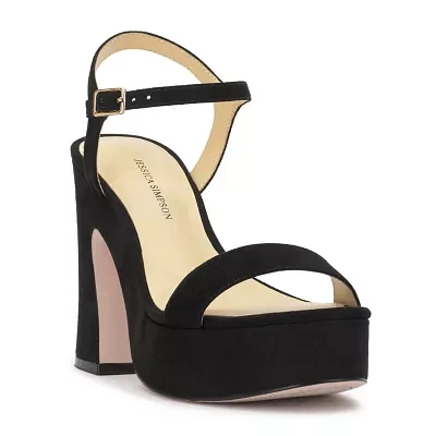 JS Jessica Simpson Womens Xinna Chunky Heel Pumps