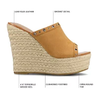 Journee Collection Womens Yari Wedge Sandals