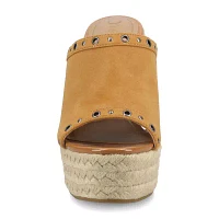 Journee Collection Womens Yari Wedge Sandals