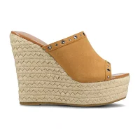 Journee Collection Womens Yari Wedge Sandals