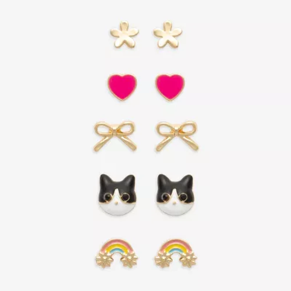 Mixit Girls Hypoallergenic 3 Pair Earring Set