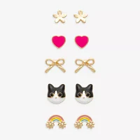 Mixit Girls Hypoallergenic 3 Pair Earring Set