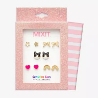Mixit Girls Hypoallergenic 3 Pair Earring Set
