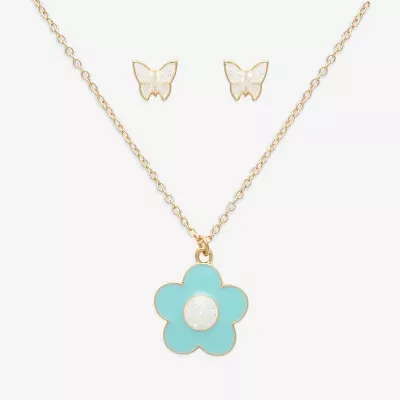 Mixit Girls Butterfly Flower Hypoallergenic 2-pc. Jewelry Set