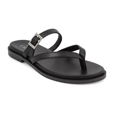 Mia Amore Womens Carrole Flat Sandals