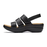 Clarks Womens Merliah Bali Wedge Sandals