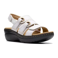 Clarks Womens Merliah Bali Wedge Sandals