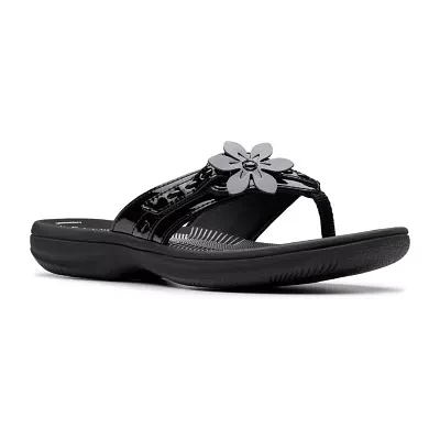Clarks Womens Breeze Opal Flip-Flops