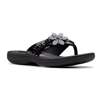 Clarks Womens Breeze Opal Flip-Flops