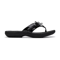 Clarks Womens Breeze Opal Flip-Flops