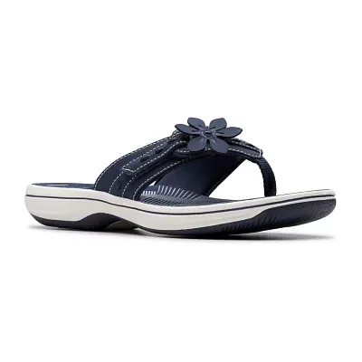 Clarks Womens Breeze Opal Flip-Flops