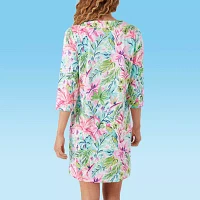 Stella Parker Floral Swimsuit Cover-Up Dress