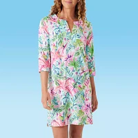 Stella Parker Floral Swimsuit Cover-Up Dress