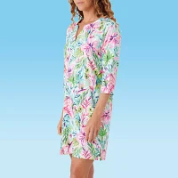 Stella Parker Floral Swimsuit Cover-Up Dress
