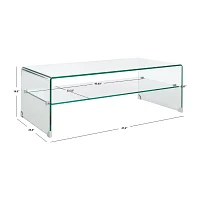 Brioni Glass Top Coffee Table