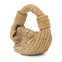 SOL and MER Crochet Croissant Clutch