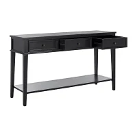 Manelin Storage 3-Drawer Console Table