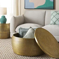 Apoline Storage Metal Coffee Table
