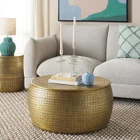 Apoline Storage Metal Coffee Table