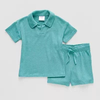 Okie Dokie Toddler & Little Boys 2-pc. Short Set