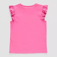 Thereabouts Little & Big Girls Round Neck Short Sleeve T-Shirt