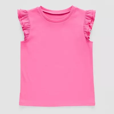 Thereabouts Little & Big Girls Round Neck Short Sleeve T-Shirt