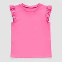 Thereabouts Little & Big Girls Round Neck Short Sleeve T-Shirt