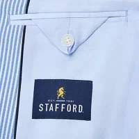 Stafford Seersucker Mens Big and Tall Classic Fit Sport Coat