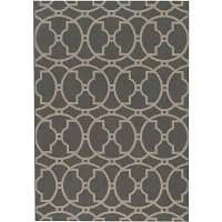 Momeni Baja Circle Geo 3'11"X5'7" Indoor Outdoor Rectangular Accent Rug