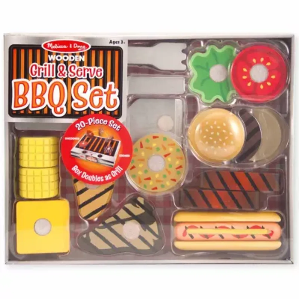 Melissa & Doug Grill & Serve Bbq Set Play Kitchen
