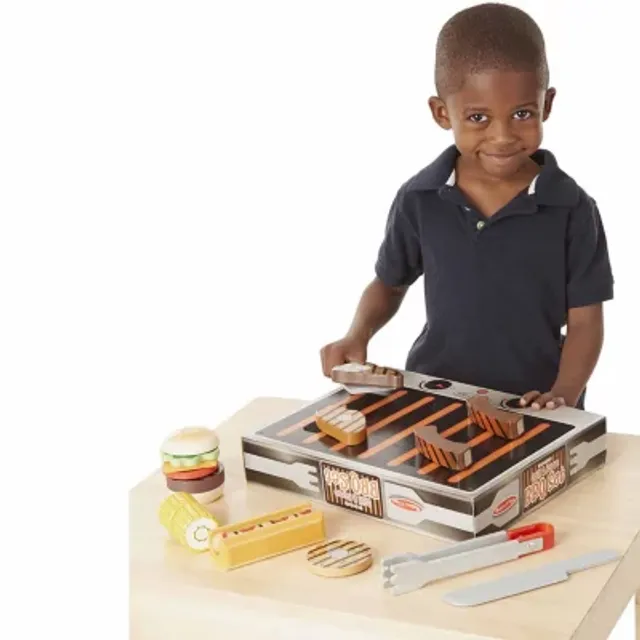 Melissa & Doug Grill & Serve Bbq Set Play Kitchen