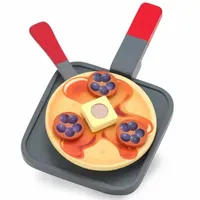 Melissa & Doug Wooden Flip & Serve Pancake Set Play Kitchen