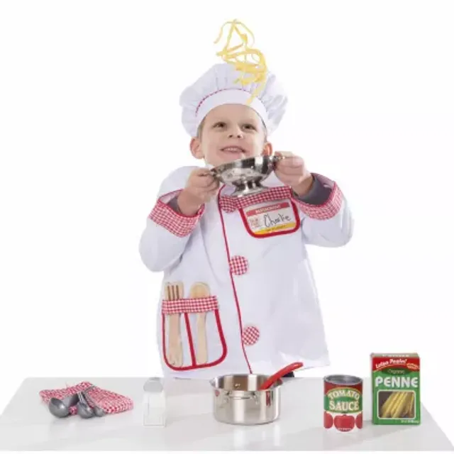 Melissa & Doug Chef Role Play Costume Dress -Up Set With Realistic